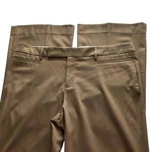 Gap Modern Boot Pants Womens 14R Tan Camel Tall friendly Stretch Dress Trousers
